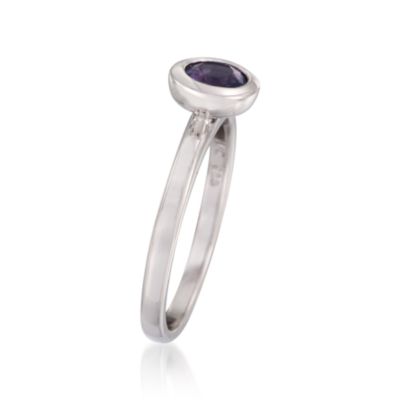 .50 Carat Amethyst Ring in Sterlnig Silver. Size 6 &mdash; Alt Image 3