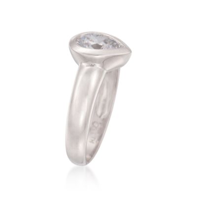 1.50 Carat White Topaz Ring in Sterling Silver. Size 5 &mdash; Alt Image 3