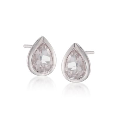 2.60 ct. T. W. White Topaz Earrings In Sterling Silver &mdash; Alt Image 1