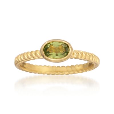.50 Carat Peridot Ring in 14kt Gold Over Sterling Silver &mdash; Alt Image 1