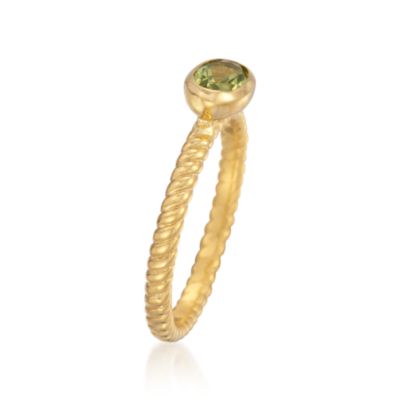 .50 Carat Peridot Ring in 14kt Gold Over Sterling Silver &mdash; Alt Image 3