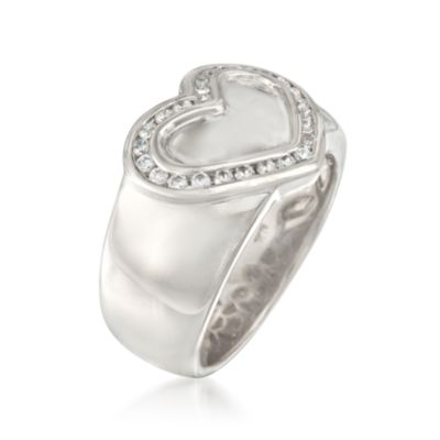 .26 ct. t.w. CZ Heart Ring in Sterling Silver &mdash; Alt Image 3