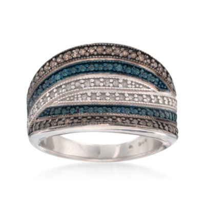 .62 ct. t.w. Multicolored Diamond Band in Sterling Silver &mdash; Alt Image 1