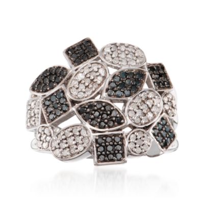 1.00 ct. t.w. Multicolored Diamond Ring in Sterling Silver &mdash; Alt Image 1
