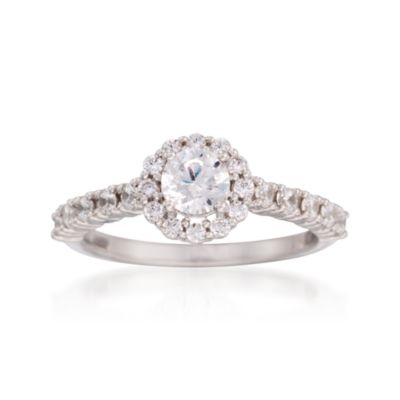1.00 ct. t.w. CZ Ring in Sterling Silver. Size 7 &mdash; Alt Image 1
