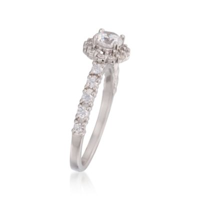 1.00 ct. t.w. CZ Ring in Sterling Silver. Size 7 &mdash; Alt Image 3