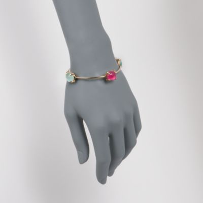 Italian Multicolored Doublet Bangle in 24kt Over Sterling &mdash; Alt Image 2