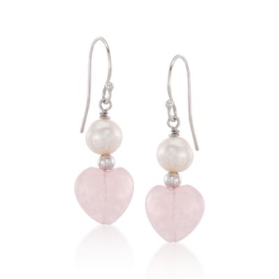 3-pc. 7-7.5mm Pearl and Pink Quartz Jewelry Set in Sterling Silver &mdash; Alt Image 5