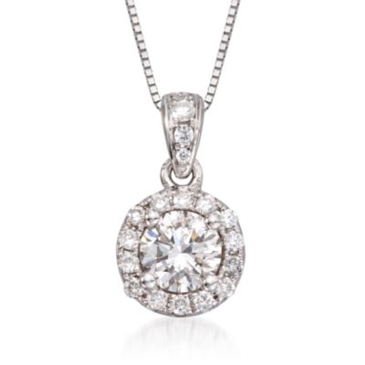 .75 ct. t.w. Diamond Pendant Necklace in 18kt White Gold. 18" &mdash; Alt Image 1