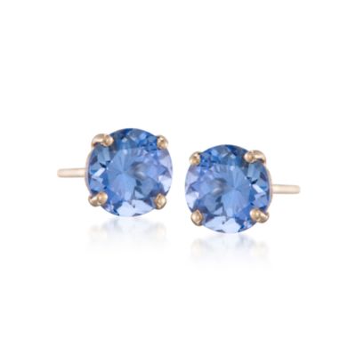.90 ct. t.w. Tanzanite Stud Earrings in 14kt Yellow Gold &mdash; Alt Image 1
