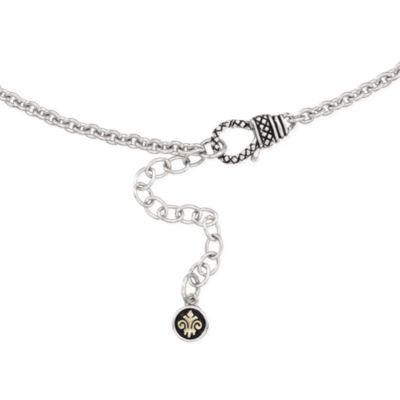 Andrea Candela Bow Necklace With Diamonds in Two-Tone. 18" &mdash; Alt Image 3