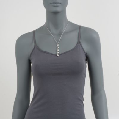 Italian Free-Form Drop Necklace in Sterling Silver &mdash; Alt Image 2