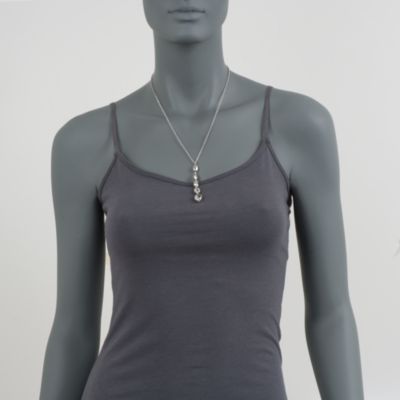 Italian Free-Form Drop Necklace in Sterling Silver &mdash; Alt Image 3