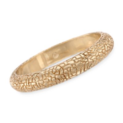 Italian 18kt Over Sterling Snakeskin-Embossed Bracelet. 7" &mdash; Alt Image 1