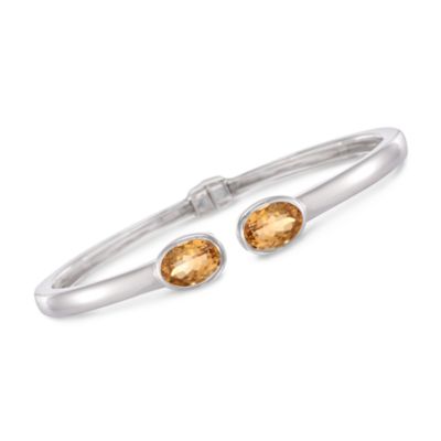4.25 ct. t.w. Citrine Cuff Bracelet in Sterling Silver &mdash; Alt Image 1