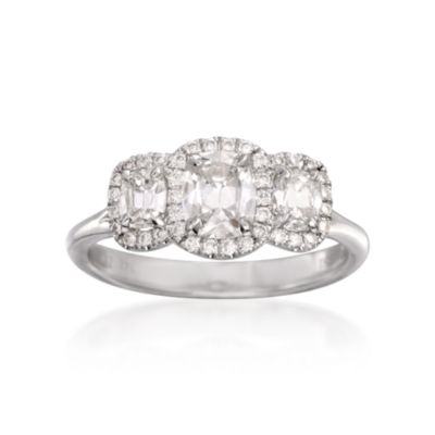 Henri Daussi 1.21 ct. t.w. Diamond Engagement Ring in 14kt White Gold &mdash; Alt Image 1