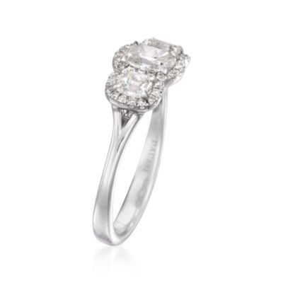 Henri Daussi 1.21 ct. t.w. Diamond Engagement Ring in 14kt White Gold &mdash; Alt Image 3