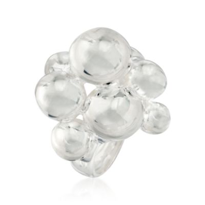 Italian Bubble Ring in Sterling Silver &mdash; Alt Image 3
