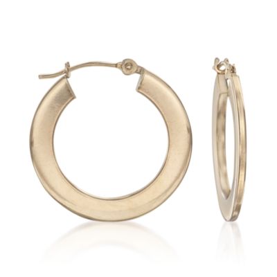 14kt Yellow Gold Hoop Earrings &mdash; Alt Image 1