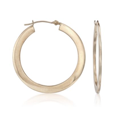 14kt Yellow Gold Hoop Earrings &mdash; Alt Image 1