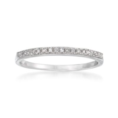 .15 ct. t.w. Square Fancy Cut Diamond Band in Sterling Silver. Size 5 &mdash; Alt Image 1