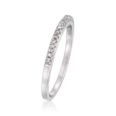 .15 ct. t.w. Square Fancy Cut Diamond Band in Sterling Silver. Size 5 &mdash; Alt Image 3