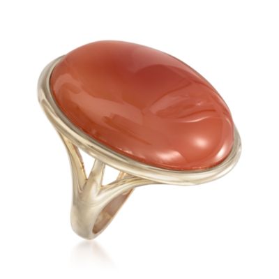 Carnelian Ring in 18kt Over Sterling &mdash; Alt Image 3