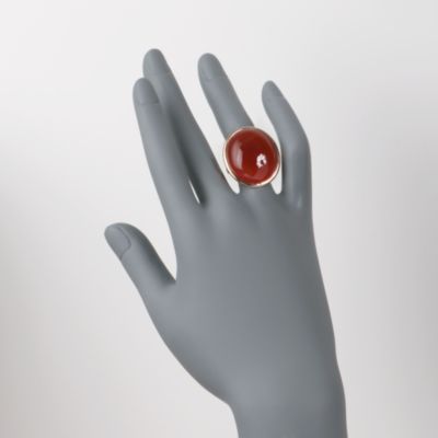 Carnelian Ring in 18kt Over Sterling &mdash; Alt Image 2