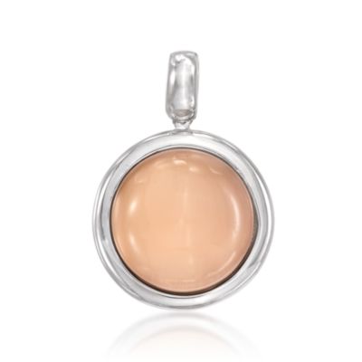 Italian Pink Mother-Of-Pearl and Rock Crystal Doublet Pendant &mdash; Alt Image 1