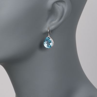 18.00 ct. t.w. Blue Topaz Drop Earrings in Sterling Silver &mdash; Alt Image 2