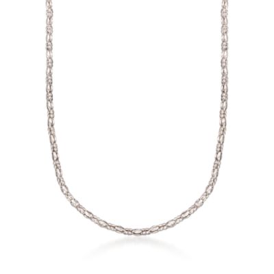 Italian Sterling Silver Stylized Popcorn Chain &mdash; Alt Image 1