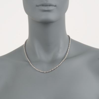 Italian Sterling Silver Stylized Popcorn Chain &mdash; Alt Image 2