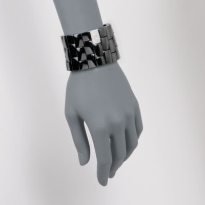 Roberto Demeglio "Domino" Ceramic Bracelet With Diamonds and 18kt White Gold &mdash; Alt Image 2