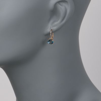 3.80 ct. t.w. London Blue Topaz Drop Earrings in 14kt Gold Over Sterling &mdash; Alt Image 2