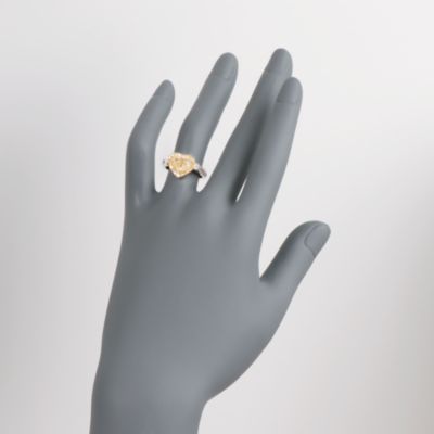2.13 ct. t.w. Certified Fancy Yellow and White Diamond Ring in 18kt White Gold &mdash; Alt Image 2