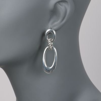 Doorknocker Earrings in Sterling Silver &mdash; Alt Image 2