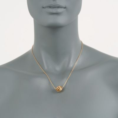 Modern Love Knot Necklace in 18kt Over Sterling &mdash; Alt Image 2