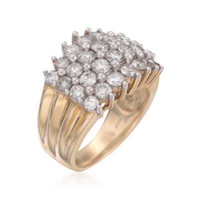 3.00 ct. t.w. Diamond Grid Ring in 14kt Yellow Gold &mdash; Alt Image 3