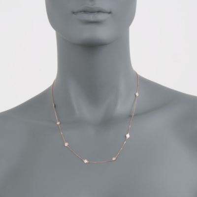 .50 ct. t.w. Diamond Necklace in 14kt Rose Gold &mdash; Alt Image 3