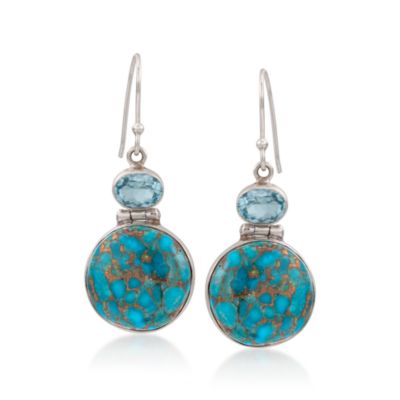 3.50 ct. t.w. Mojave Turquoise Earrings in Sterling Silver &mdash; Alt Image 1