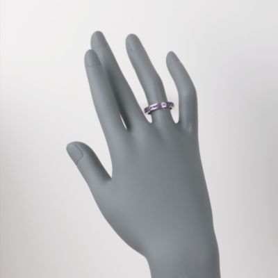 1.20 ct. t.w. Amethyst Eternity Band in Sterling Silver &mdash; Alt Image 2