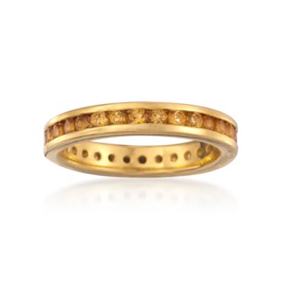 1.50 ct. t.w. Citrine Eternity Band in 14kt Over Sterling &mdash; Alt Image 1