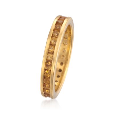 1.50 ct. t.w. Citrine Eternity Band in 14kt Over Sterling &mdash; Alt Image 3