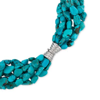 Turquoise Torsade Necklace. 18" &mdash; Alt Image 3