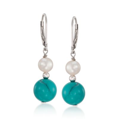 Set of Five Multi-Gemstone and Pearl Earrings &mdash; Alt Image 5