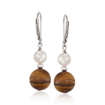Set of Five Multi-Gemstone and Pearl Earrings &mdash; Alt Image 7
