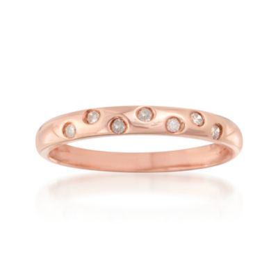 .10 ct. t.w. Diamond Ring in 14kt Rose Gold Over Sterling &mdash; Alt Image 1