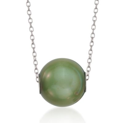 Interchangeable Necklace Set With Five Pearl Charms in Sterling Silver. 18" &mdash; Alt Image 5