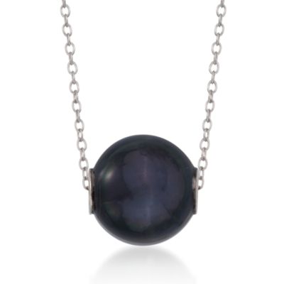 Interchangeable Necklace Set With Five Pearl Charms in Sterling Silver. 18" &mdash; Alt Image 6