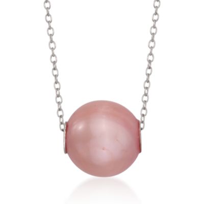 Interchangeable Necklace Set With Five Pearl Charms in Sterling Silver. 18" &mdash; Alt Image 7